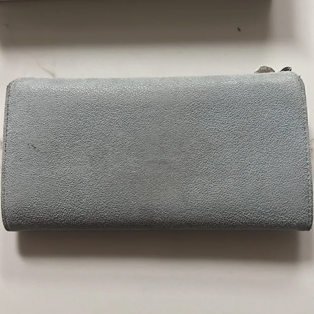 Stella McCartney Gray Suede Long Wallet